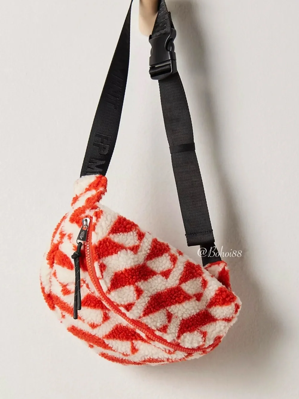 NWT Free People Printed Sherpa Sling Bag